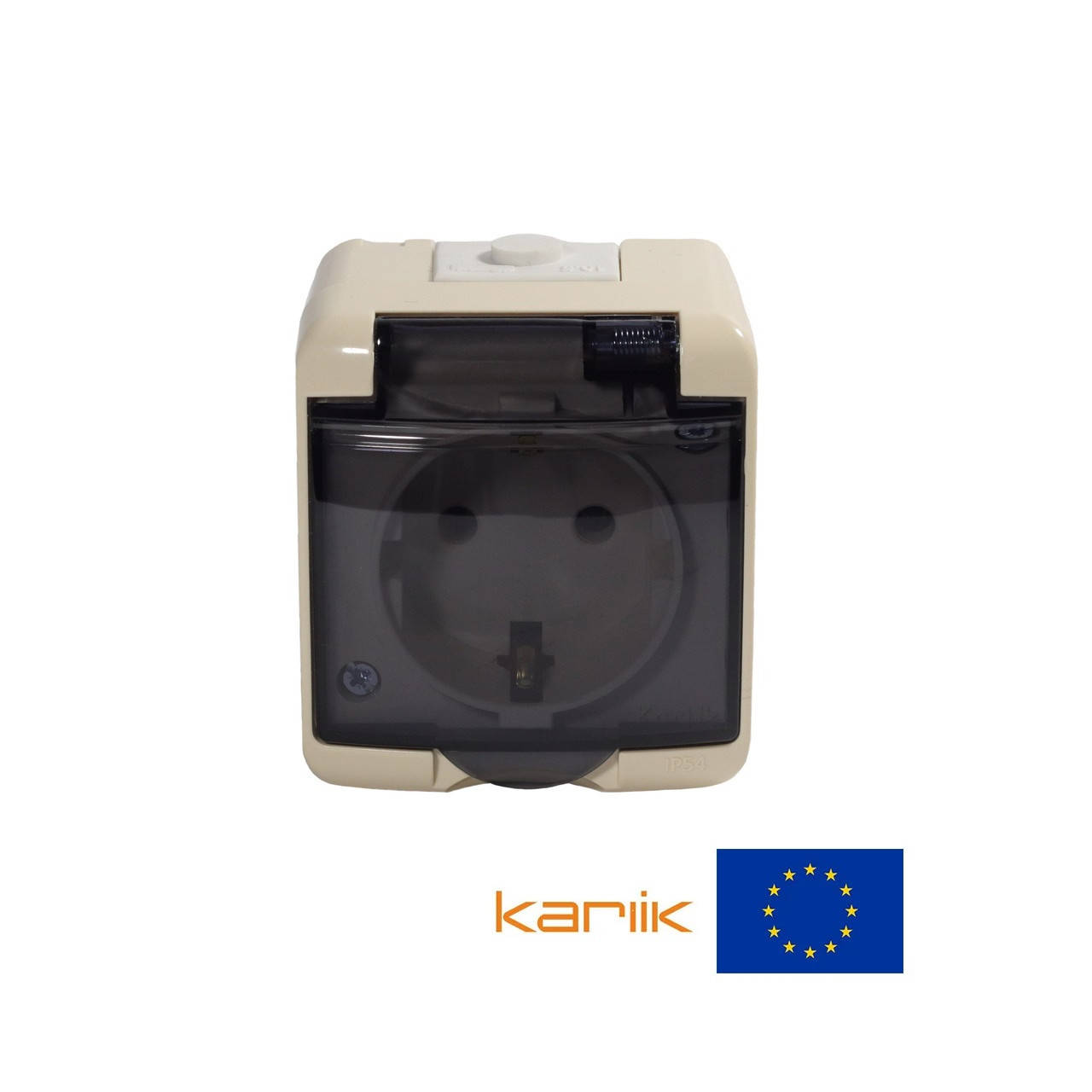 Розетка 1-я IP54 Karlik JUNIOR 1GHE-1sd бежевая с заземлением крышкой прозрачной наружная 16А 250В
Розетка 1-я IP54 Karlik JUNIOR 1GHE-1sd бежевая с заземлением крышкой прозрачной наружная 16А 250В