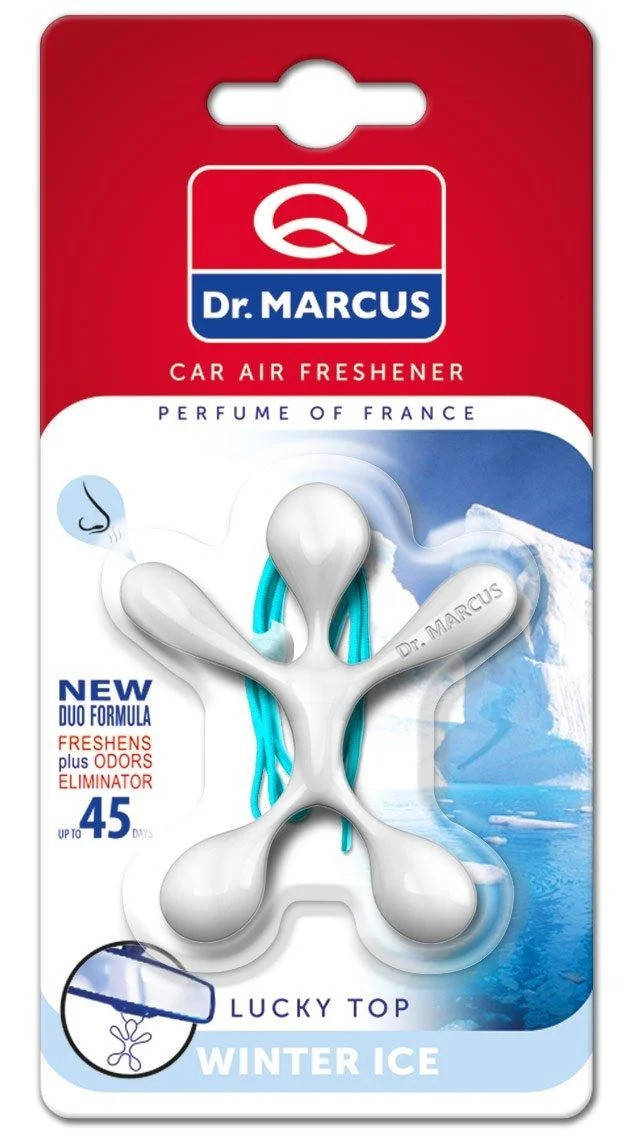 Ароматизатор Dr.Marcus (Освежитель воздуха в машину) LUCKY TOP - на зеркало _ Winter Ice
Ароматизатор Dr.Marcus (Освежитель воздуха в машину) LUCKY TOP - на зеркало _ Winter Ice