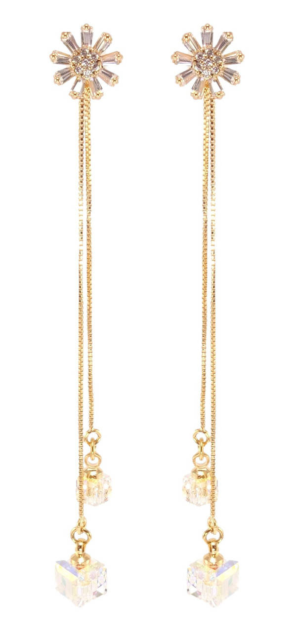 Серьги Xuping Позолота 18K с кр-ми Swarovski гвоздики (пуссеты) "Цветочки с кристаллами Moonlight на цепочке"
Серьги Xuping Позолота 18K с кр-ми Swarovski гвоздики (пуссеты) "Цветочки с кристаллами Moonlight на цепочке"