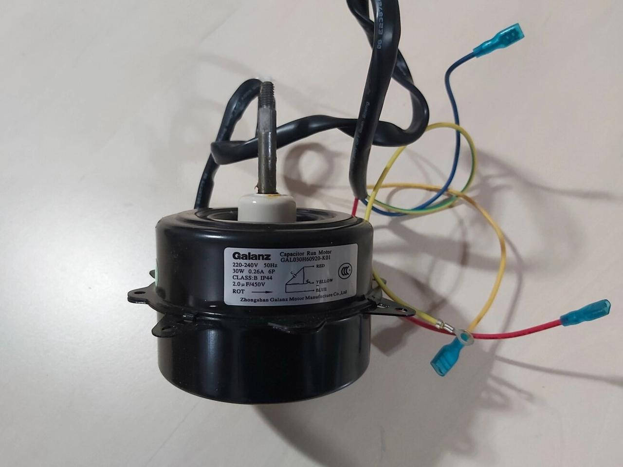 Мотор / двигатель 30W Galanz GAL030H60920-K01 вентилятора наружного блока кондиционера BEKO BKV 120
Мотор / двигатель 30W Galanz GAL030H60920-K01 вентилятора наружного блока кондиционера BEKO BKV 120