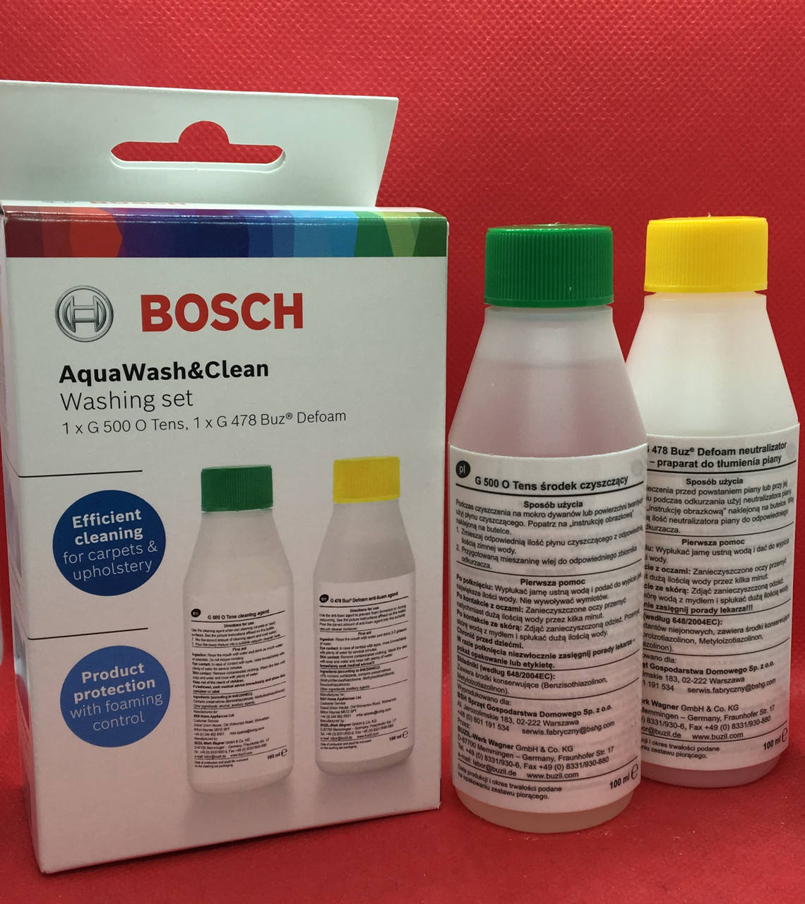 Нейтрализатор пены G478 + шампунь G500 для для моющих пылесосов BOSCH BWD421PET BWD421PRO BWD41700 BWD41740
Нейтрализатор пены G478 + шампунь G500 для для моющих пылесосов BOSCH BWD421PET BWD421PRO BWD41700 BWD41740