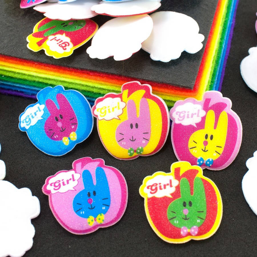 (20шт) Виниловые патчи, аппликации с мягким наполнителем 31х28мм "Зайчик-1" Цвета - микс
(20шт) Виниловые патчи, аппликации с мягким наполнителем 31х28мм "Зайчик-1" Цвета - микс