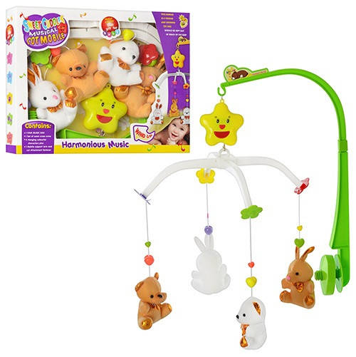 Детский мобиль на кроватку плюшевые Зайцы и Мишки A-Toys D062 музыкальная карусель заводится вращается игрушки
Детский мобиль на кроватку плюшевые Зайцы и Мишки A-Toys D062 музыкальная карусель заводится вращается игрушки
