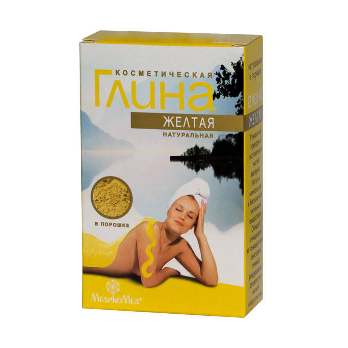 Глина желтая косметическая 100 г Медикомед
Глина желтая косметическая 100 г Медикомед
