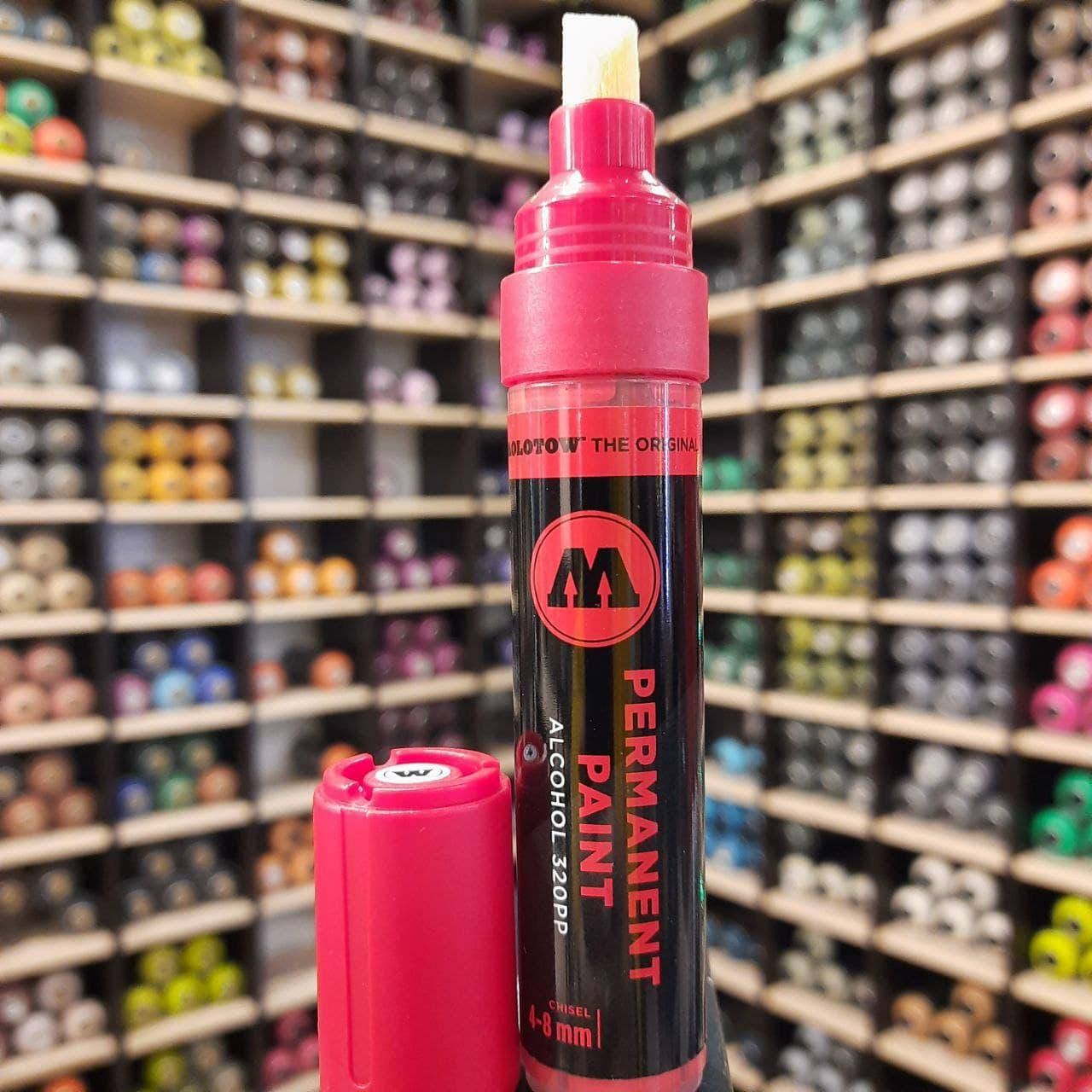 Маркер спиртовой Molotow 320PP Traffic Red (Красный) 4-8мм 
Маркер спиртовой Molotow 320PP Traffic Red (Красный) 4-8мм