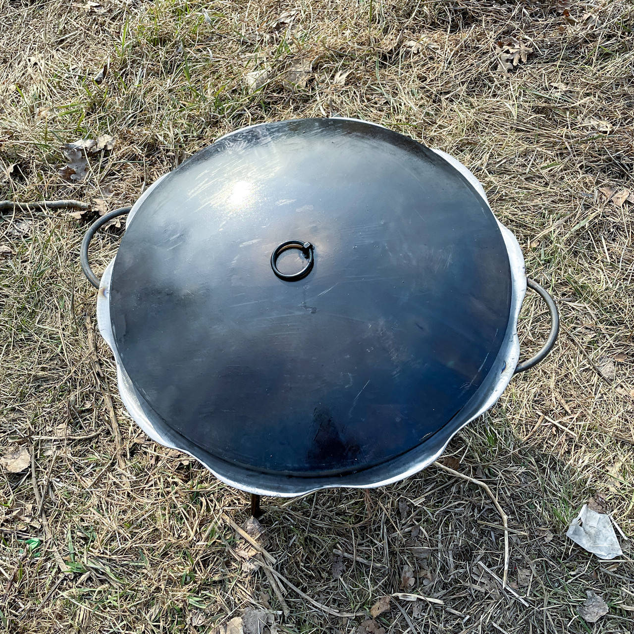 Сковорода из диска бороны 6мм с крышкой – 64см
Сковорода из диска бороны 6мм с крышкой – 64см