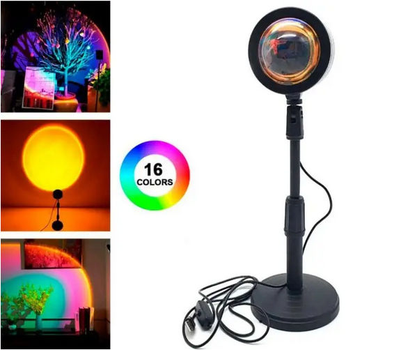 Настольная Led Лампа с RGB-подсветкой и пультом Лампа c эффектом заката Проекционная RGB лампа
Настольная Led Лампа с RGB-подсветкой и пультом Лампа c эффектом заката Проекционная RGB лампа