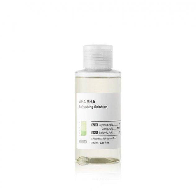 Отшелушивающий освежающий тонер с AHA BHA кислотами Purito AHA BHA Refreshing Solution 100 мл
Отшелушивающий освежающий тонер с AHA BHA кислотами Purito AHA BHA Refreshing Solution 100 мл