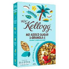 Kellogg Гранола без добавления сахара с кешью 570 г
Kellogg Гранола без добавления сахара с кешью 570 г