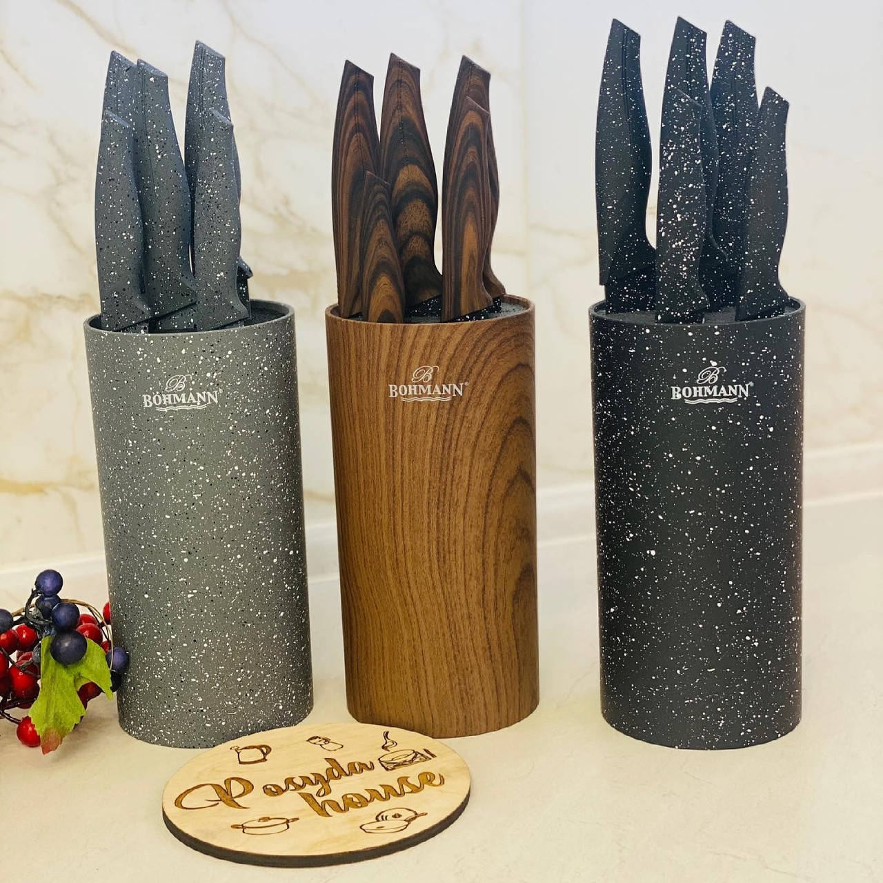 Кухонный набор ножей в подставке Bohmann 6 предметов. Качественные ножи для кухни BH-6165-B
Кухонный набор ножей в подставке Bohmann 6 предметов. Качественные ножи для кухни BH-6165-B