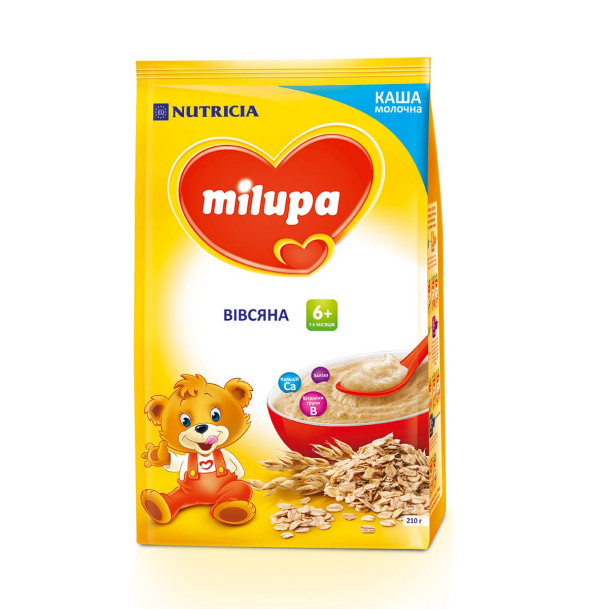 Каша молочна Milupa Вівсяна, 6+, 210г
Каша молочна Milupa Вівсяна, 6+, 210г