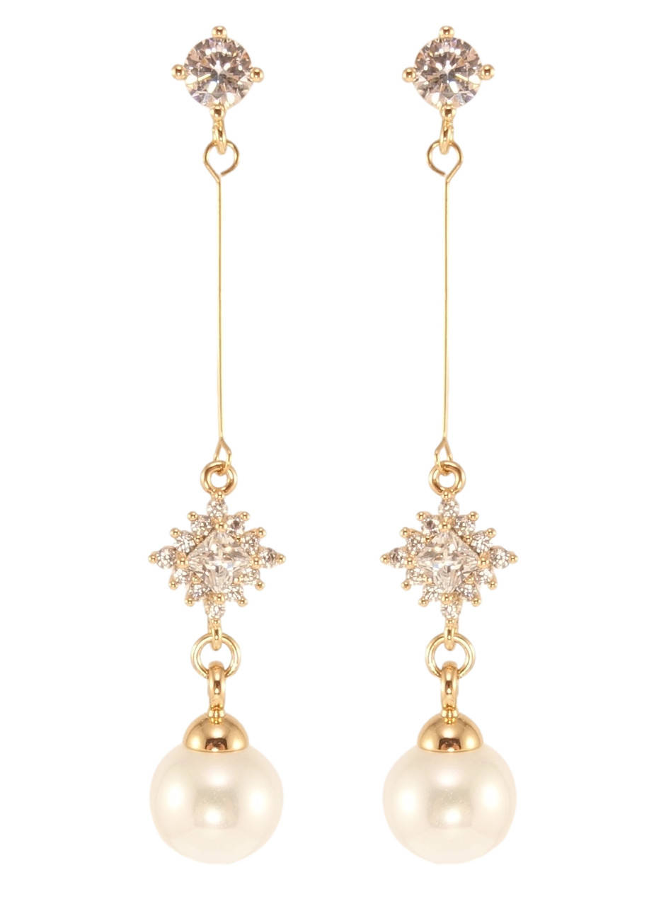 Серьги Xuping Позолота 18K подвески на гвоздиках (пусеты) "Жемчужные подвески с кристальными звездочками"
Серьги Xuping Позолота 18K подвески на гвоздиках (пусеты) "Жемчужные подвески с кристальными звездочками"