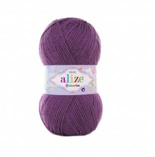 Alize Sekerim Bebe (Ализе Секерим Беби) № 206 фиолетовый (Акриловая пряжа, нитки для вязания)
Alize Sekerim Bebe (Ализе Секерим Беби) № 206 фиолетовый (Акриловая пряжа, нитки для вязания)