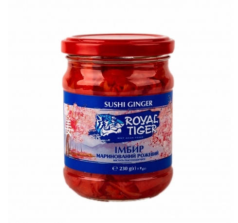 Імбир маринований 230 г тм Royal Tiger 
Імбир маринований 230 г тм Royal Tiger