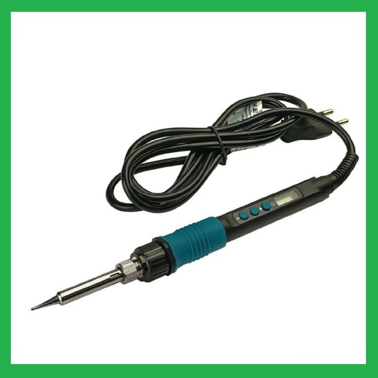 Паяльник WEP 928D-V, жало 900M, термоэлемент Hakko, цифровая индикация, рег. t 200-500 C, 220V, 60W
Паяльник WEP 928D-V, жало 900M, термоэлемент Hakko, цифровая индикация, рег. t 200-500 C, 220V, 60W