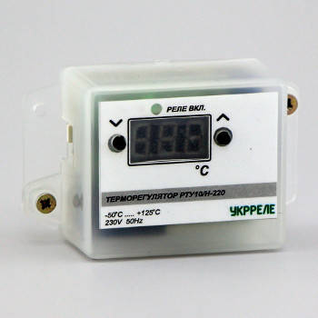 Терморегулятор цифровой в корпусе для накладного монтажа (-50°...+125°, реле 10А) РТУ-10-Н-220-DS
Терморегулятор цифровой в корпусе для накладного монтажа (-50°...+125°, реле 10А) РТУ-10-Н-220-DS