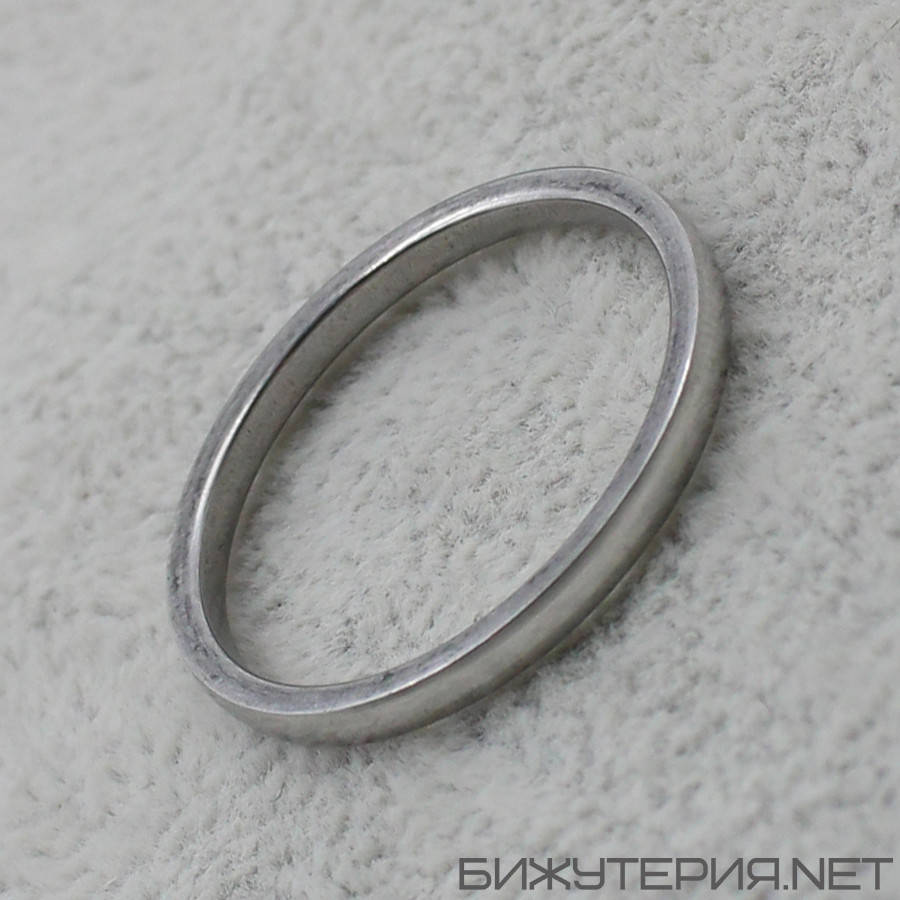 Кольцо серебристое из ювелирной медицинской стали от Stainless Steel марка 316 L ширина 2 мм тонкое
Кольцо серебристое из ювелирной медицинской стали от Stainless Steel марка 316 L ширина 2 мм тонкое