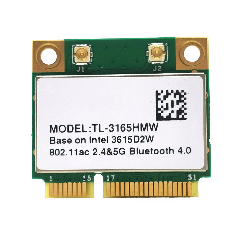 Wi-fi+BT модуль HalfSize Mini pcie Intel Wireless-AC 3165 (TL-3165HMW) 802.11 b,g,n,ac 433Mbps 2,4 GHz/ 5GHz!
Wi-fi+BT модуль HalfSize Mini pcie Intel Wireless-AC 3165 (TL-3165HMW) 802.11 b,g,n,ac 433Mbps 2,4 GHz/ 5GHz!