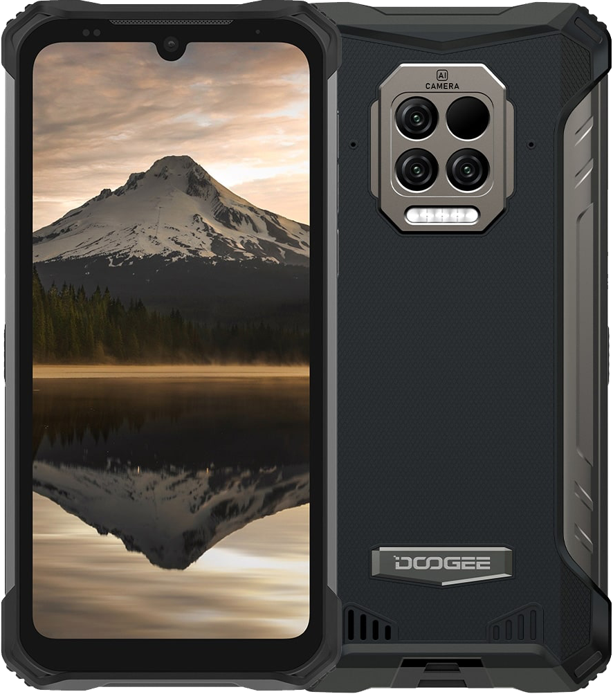 Doogee S86 6/128GB, 8500 mAh, NFC, IP68/IP69K, Android 11, Громкий динамик, Gorilla Glass, Дисплей 6.1", Черный