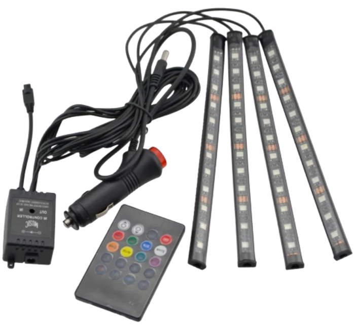 Универсальная автомобильная RGB led подсветка с микрофоном HR-01678 - Цветная подсветка для авто влагозащитная
Универсальная автомобильная RGB led подсветка с микрофоном HR-01678 - Цветная подсветка для авто влагозащитная