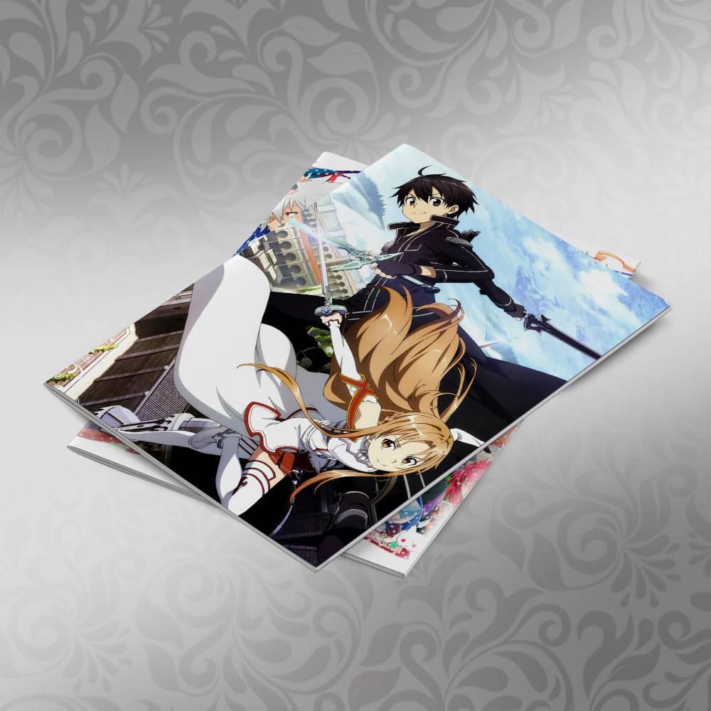 Тетрадь 48 л. на скобе клетка Sword Art Online 040 
Тетрадь 48 л. на скобе клетка Sword Art Online 040