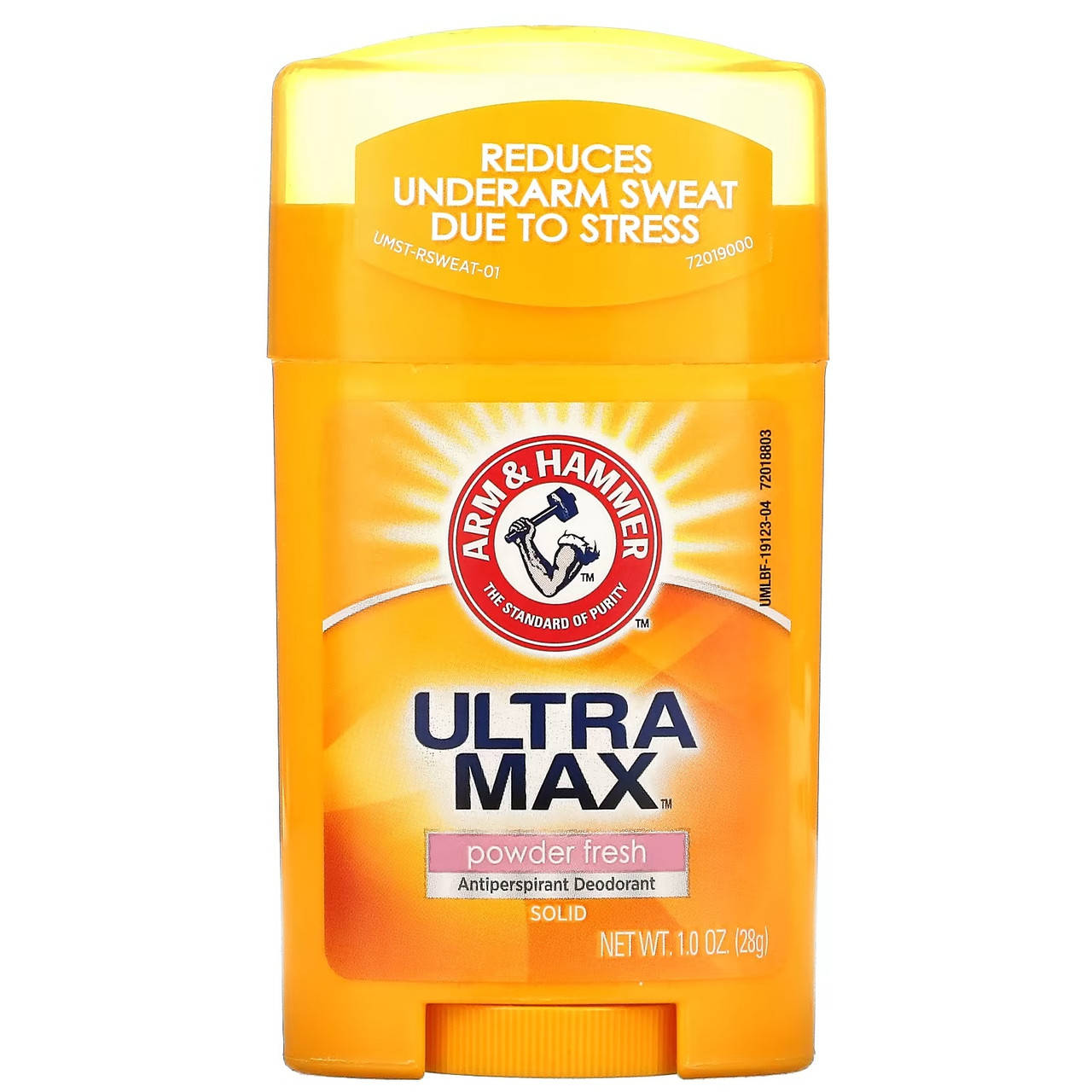 Arm & Hammer, UltraMax, твердый дезодорант-антиперспирант для мужчин, со свежим ароматом, 28г (ARH-19123)
Arm & Hammer, UltraMax, твердый дезодорант-антиперспирант для мужчин, со свежим ароматом, 28г (ARH-19123)