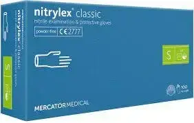Нитриловые перчатки Mercator Medical Nitrylex classic, (6-7), синие, 100 шт, Синий
Нитриловые перчатки Mercator Medical Nitrylex classic, (6-7), синие, 100 шт, Синий