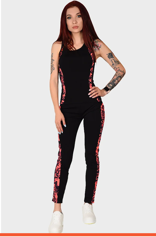 Комплект Лосины+майка женские спорт "Ласточка" S/M, L-XL 
Комплект Лосины+майка женские спорт "Ласточка" S/M, L-XL