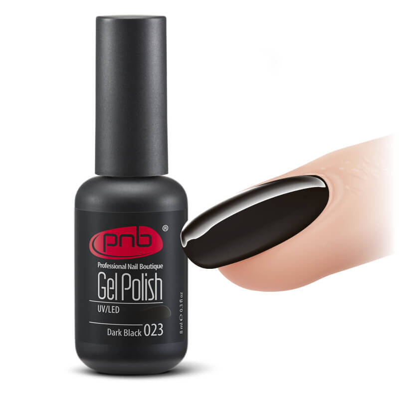 Гель-лак PNB 023 Dark Black, 8 мл..
Гель-лак PNB 023 Dark Black, 8 мл..