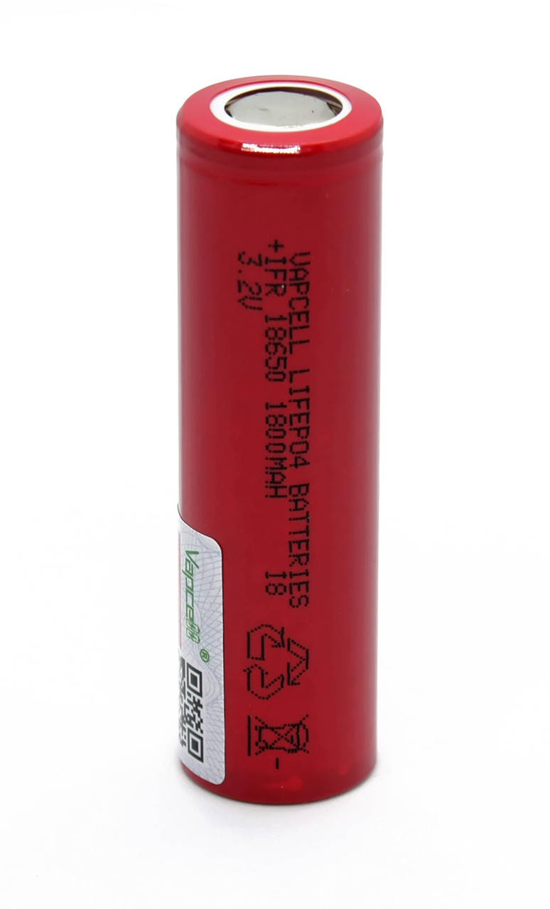 Аккумулятор 18650 Литий-железо-фосфатный (LiFePO4) Vapcell IFR18650, 1800mAh, 3.65/3.2/2.0V, Red
Аккумулятор 18650 Литий-железо-фосфатный (LiFePO4) Vapcell IFR18650, 1800mAh, 3.65/3.2/2.0V, Red