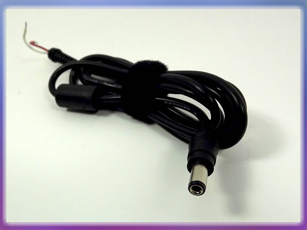 DC кабель (6.3*3.0) для Toshiba (60W - 120W). От блока питания к ноутбуку. Кабель с ферритовым фильтром и
DC кабель (6.3*3.0) для Toshiba (60W - 120W). От блока питания к ноутбуку. Кабель с ферритовым фильтром и