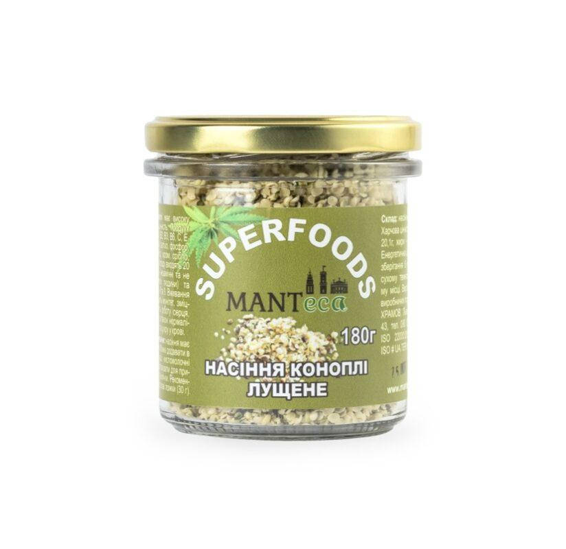 Семена конопли лущенные Manteca, 180г
Семена конопли лущенные Manteca, 180г