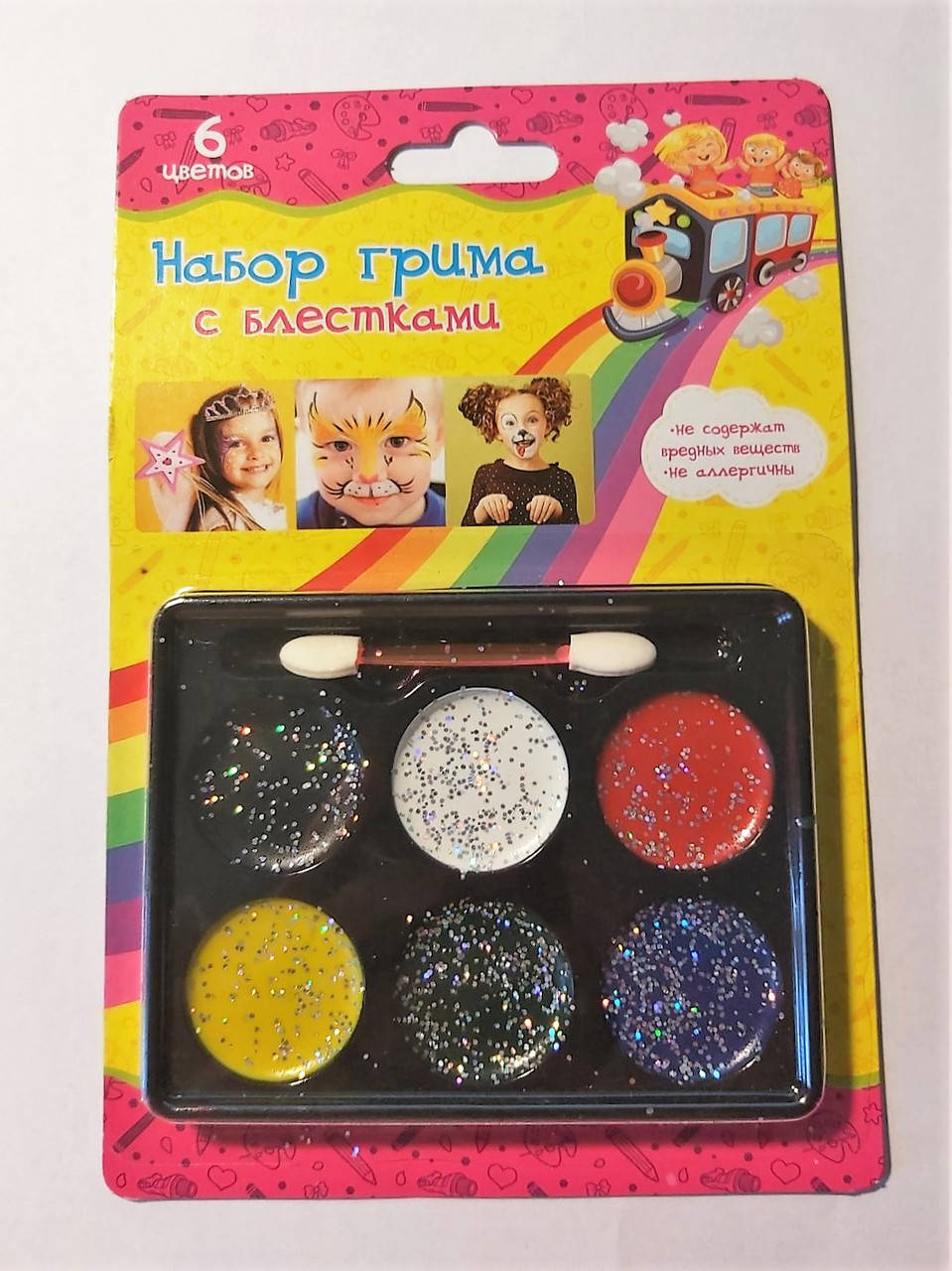 Аквагрим, краски для лица с блеском 6 цветов детская косметика Face paint, Разные цвета
Аквагрим, краски для лица с блеском 6 цветов детская косметика Face paint, Разные цвета