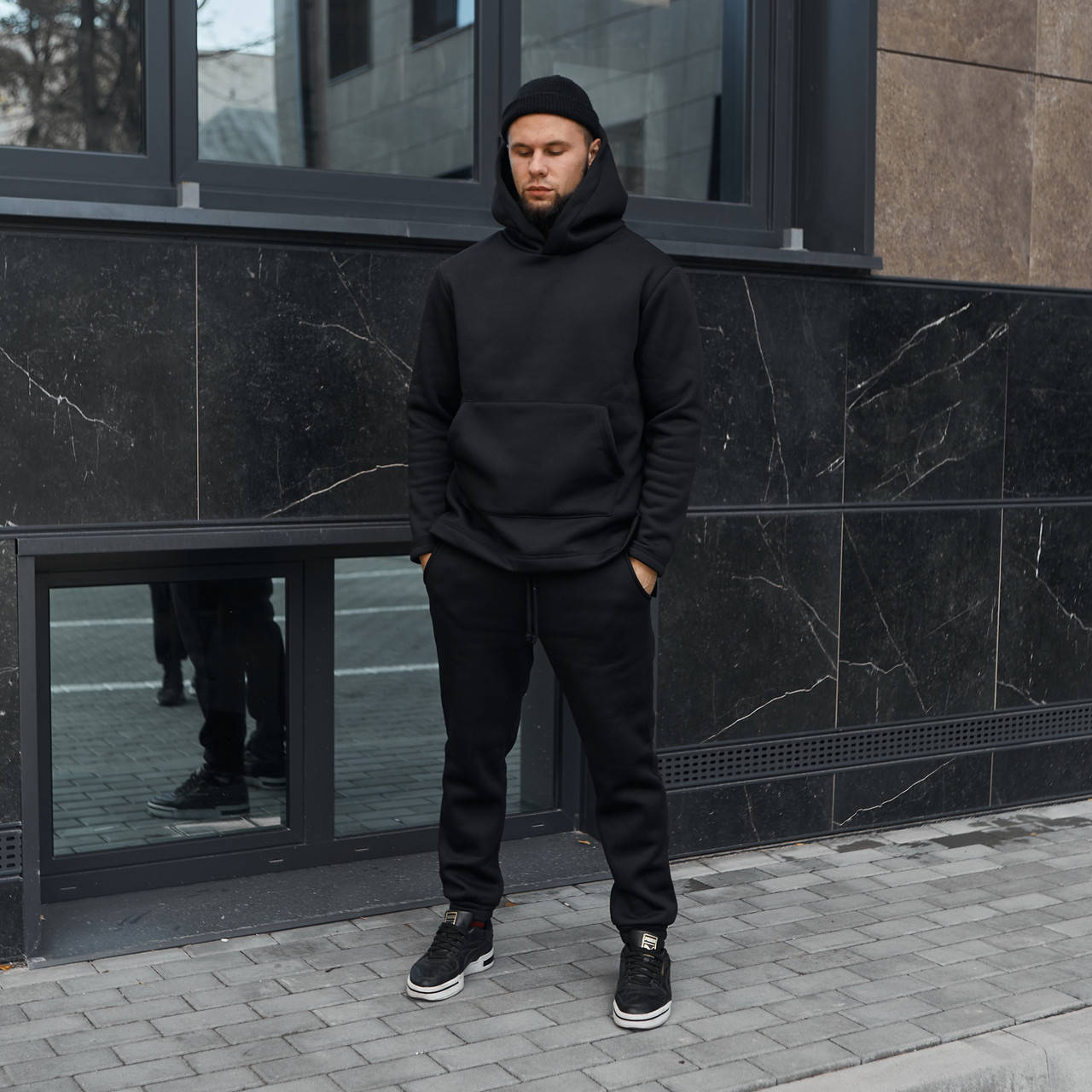 Зимний мужской костюм Asos Long черный, худи и штаны, трехнитка на флисе, код FD-2109 XL
Зимний мужской костюм Asos Long черный, худи и штаны, трехнитка на флисе, код FD-2109 XL