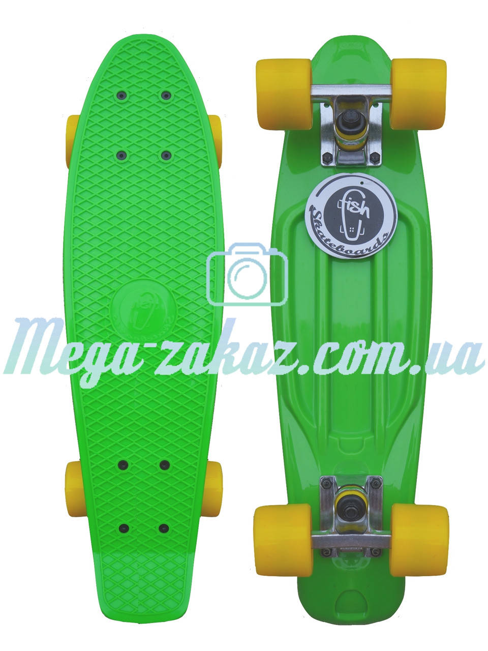 Скейтборд/скейт Penny Board (Пенни борд фиш) Fishskateboards: салатовый/желтый, до 80кг, Разные цвета
Скейтборд/скейт Penny Board (Пенни борд фиш) Fishskateboards: салатовый/желтый, до 80кг, Разные цвета