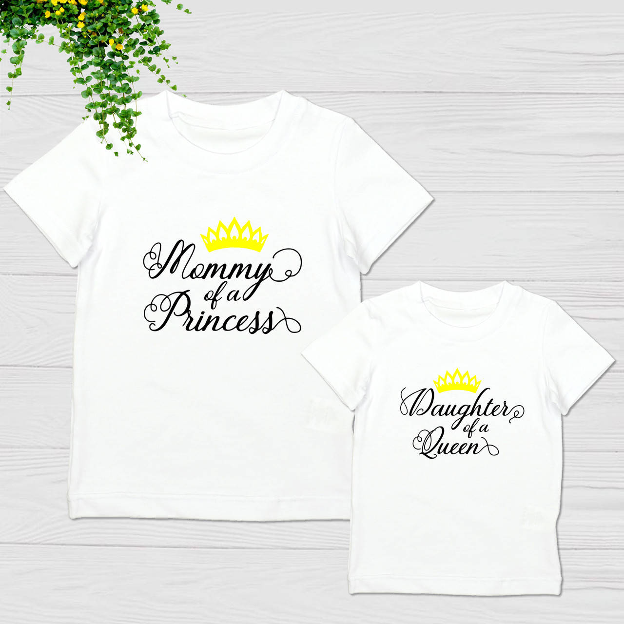 Парные футболки Family Look. Мама и дочь "Gueen & Princess" Push IT 
Парные футболки Family Look. Мама и дочь "Gueen & Princess" Push IT