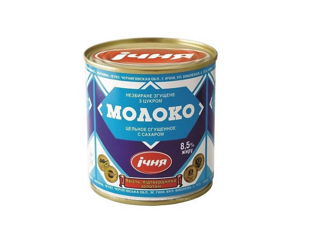 Сгущенное Молоко Ичня Цельное с Сахаром 370 г Украина 
Сгущенное Молоко Ичня Цельное с Сахаром 370 г Украина