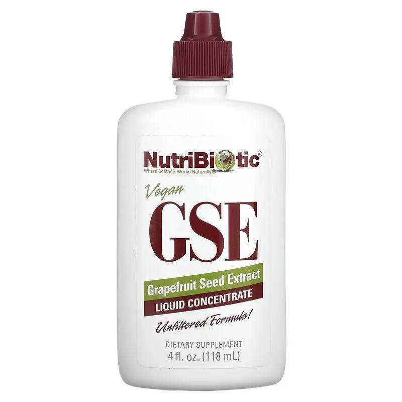 Экстракт грейпфрутовой косточки NutriBiotic "GSE Grapefruit Seed Extract" жидкий концентрат (118 мл)
Экстракт грейпфрутовой косточки NutriBiotic "GSE Grapefruit Seed Extract" жидкий концентрат (118 мл)