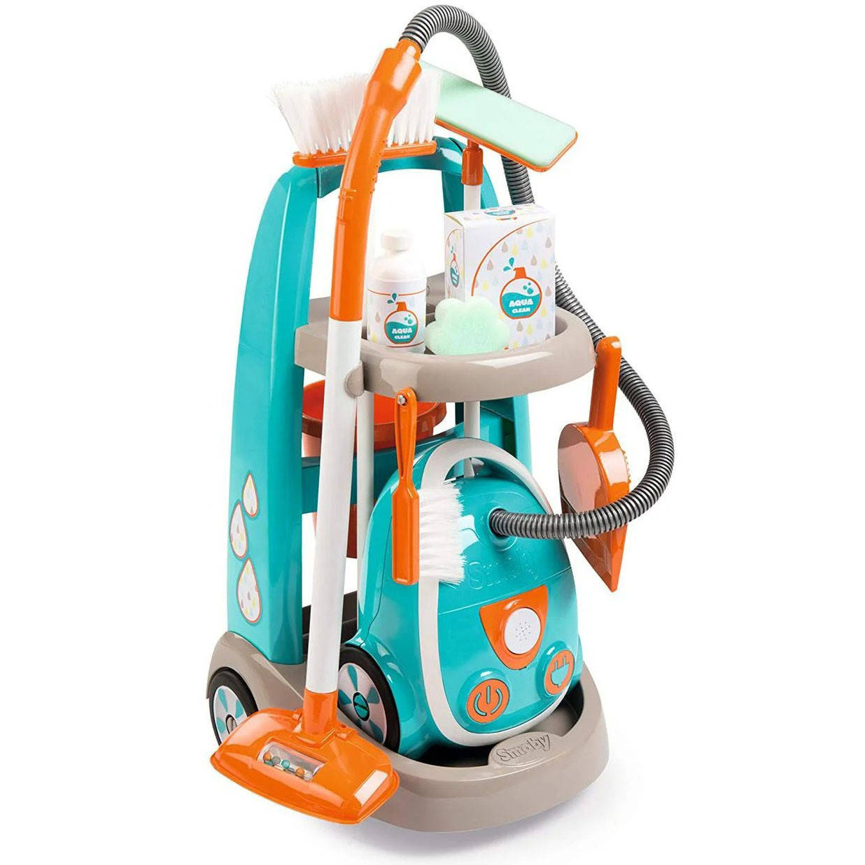 Детский игровой набор Smoby Toys Тележка для уборки с пылесосом и аксессуарами для детей
Детский игровой набор Smoby Toys Тележка для уборки с пылесосом и аксессуарами для детей