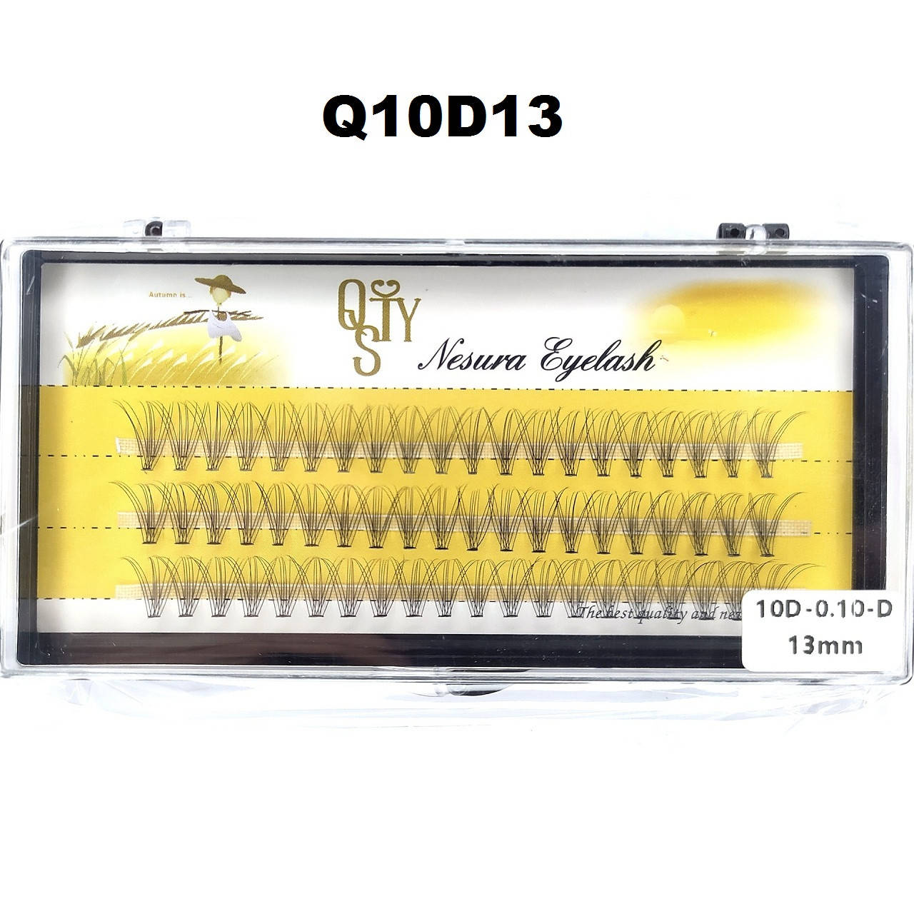 Ресницы QSTY Nesura Eyelash 10D, 13 мм, изгиб D, 0,10, 60 пучков Несура ресницы пучками, реснички, Черный
Ресницы QSTY Nesura Eyelash 10D, 13 мм, изгиб D, 0,10, 60 пучков Несура ресницы пучками, реснички, Черный