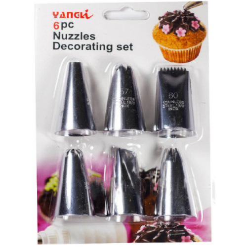 Кондитерские насадки (нержавеющая сталь, 6 шт/уп.) 100835 арт. 822-1-48
Кондитерские насадки (нержавеющая сталь, 6 шт/уп.) 100835 арт. 822-1-48