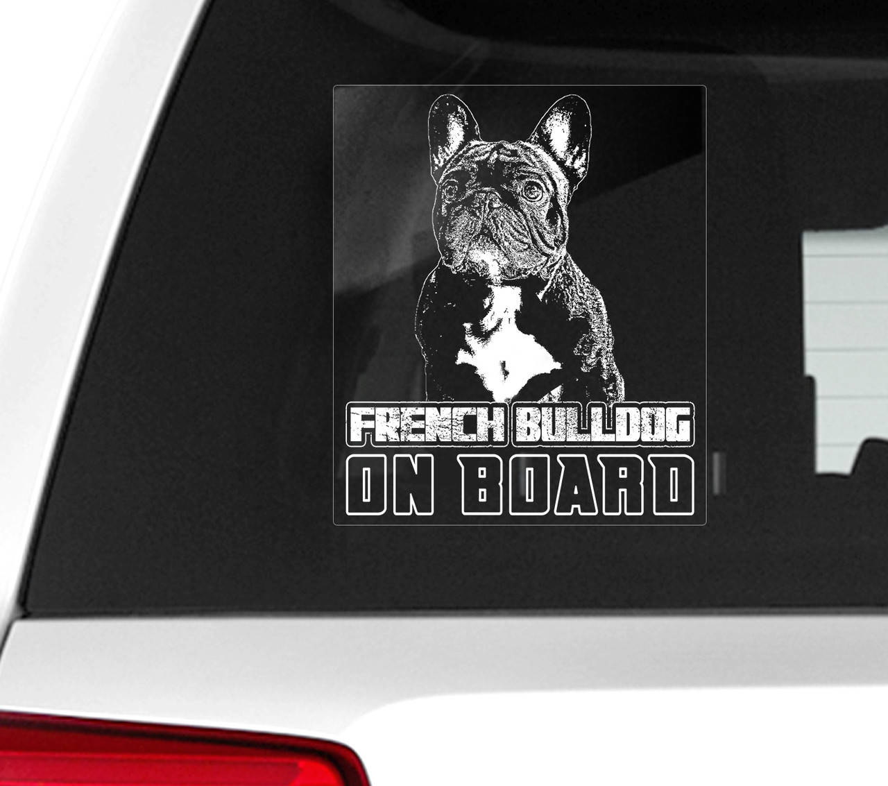 Автомобильная наклейка Французский бульдог на борту (French Bulldog on board), Белый
Автомобильная наклейка Французский бульдог на борту (French Bulldog on board), Белый