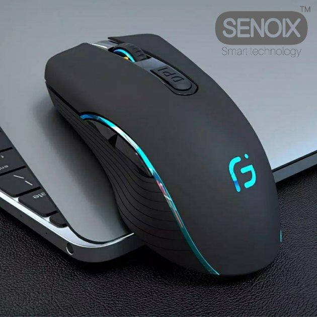 Мышь беспроводная, бесшумная игровая SENOIX™ Silent X9 Pro bluetooth + 2.4 gHz, с аккумулятором и подсветкой, Темно-серый
Мышь беспроводная, бесшумная игровая SENOIX™ Silent X9 Pro bluetooth + 2.4 gHz, с аккумулятором и подсветкой, Темно-серый