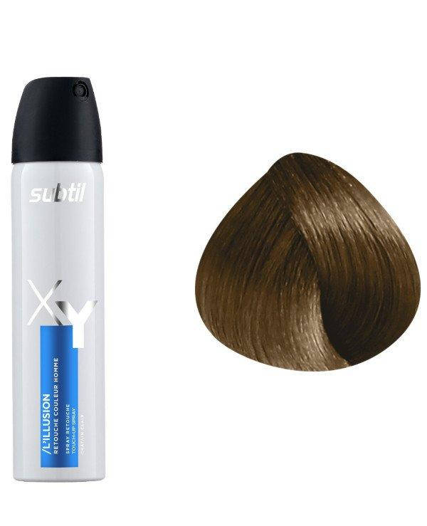 Тонирующий спрей для седых волос Ducastel Subtil XY ILLUSION - светлый шатен, 75 мл 
Тонирующий спрей для седых волос Ducastel Subtil XY ILLUSION - светлый шатен, 75 мл