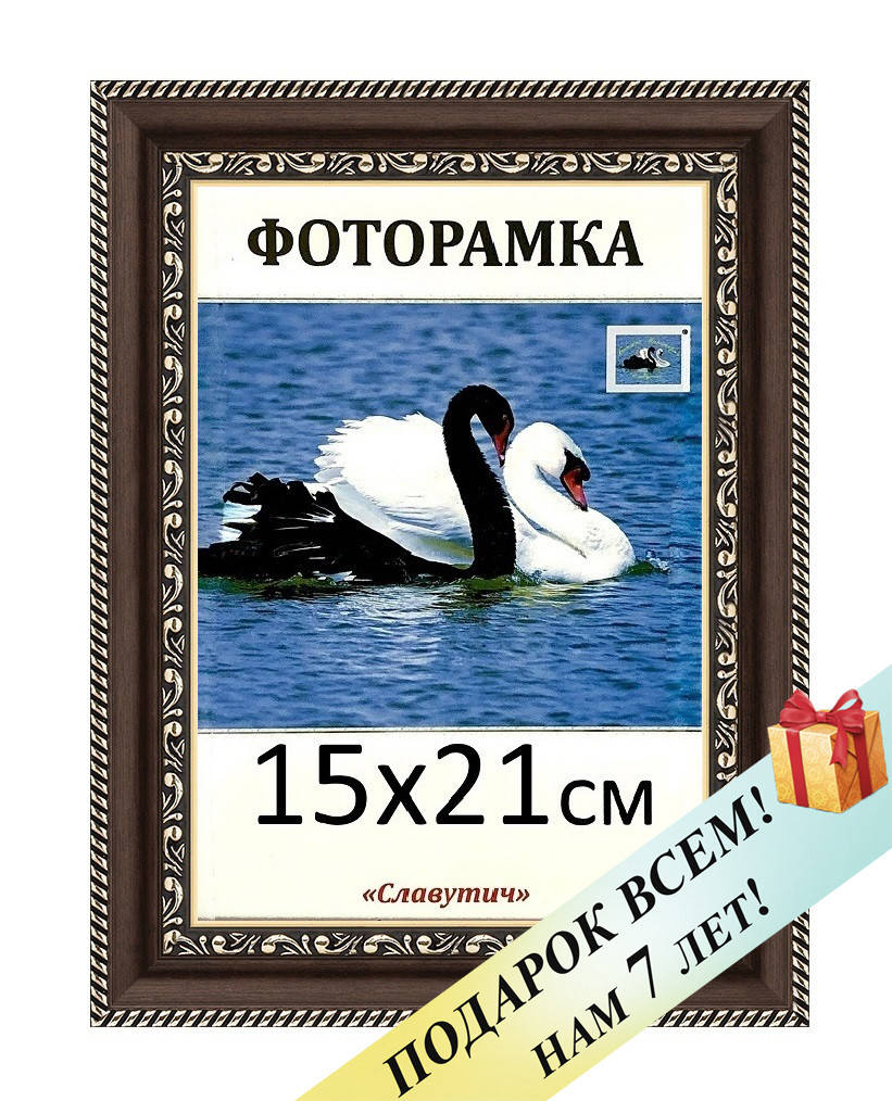 Фоторамка пластиковая А5 15х21, коричневая. Рамка для фото дипломов сертификатов грамот. Код 2915-16, Коричневый
Фоторамка пластиковая А5 15х21, коричневая. Рамка для фото дипломов сертификатов грамот. Код 2915-16, Коричневый