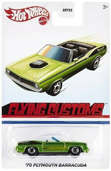 Машинка Hot Wheels - '70 Plymouth Barracuda - 2021 Flying Customs - Target Exclusive - GRT34. Mattel. Оригинал
Машинка Hot Wheels - '70 Plymouth Barracuda - 2021 Flying Customs - Target Exclusive - GRT34. Mattel. Оригинал