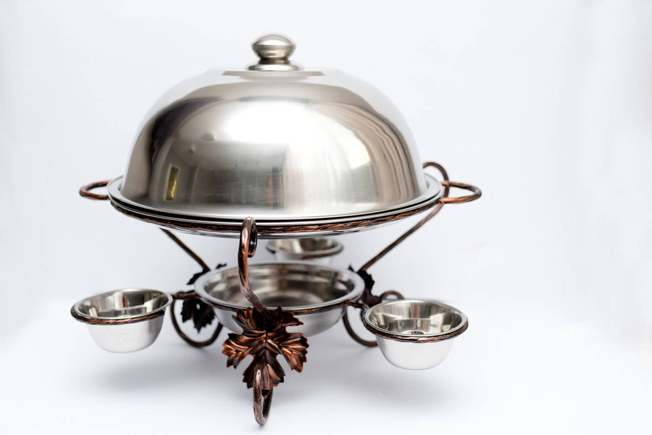 Садж блюдо для подогрева шашлыка 36см кованый (+ соусники) виноградная лоза 
Садж блюдо для подогрева шашлыка 36см кованый (+ соусники) виноградная лоза