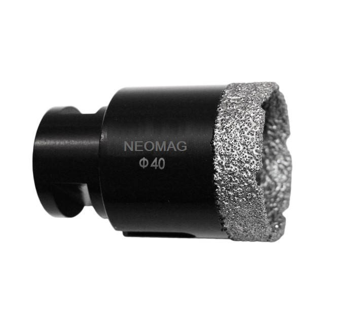 Коронка алмазная NEOMAG (DLT&9plitok) 40 мм вакуумного спекания по керамограниту для УШМ
Коронка алмазная NEOMAG (DLT&9plitok) 40 мм вакуумного спекания по керамограниту для УШМ