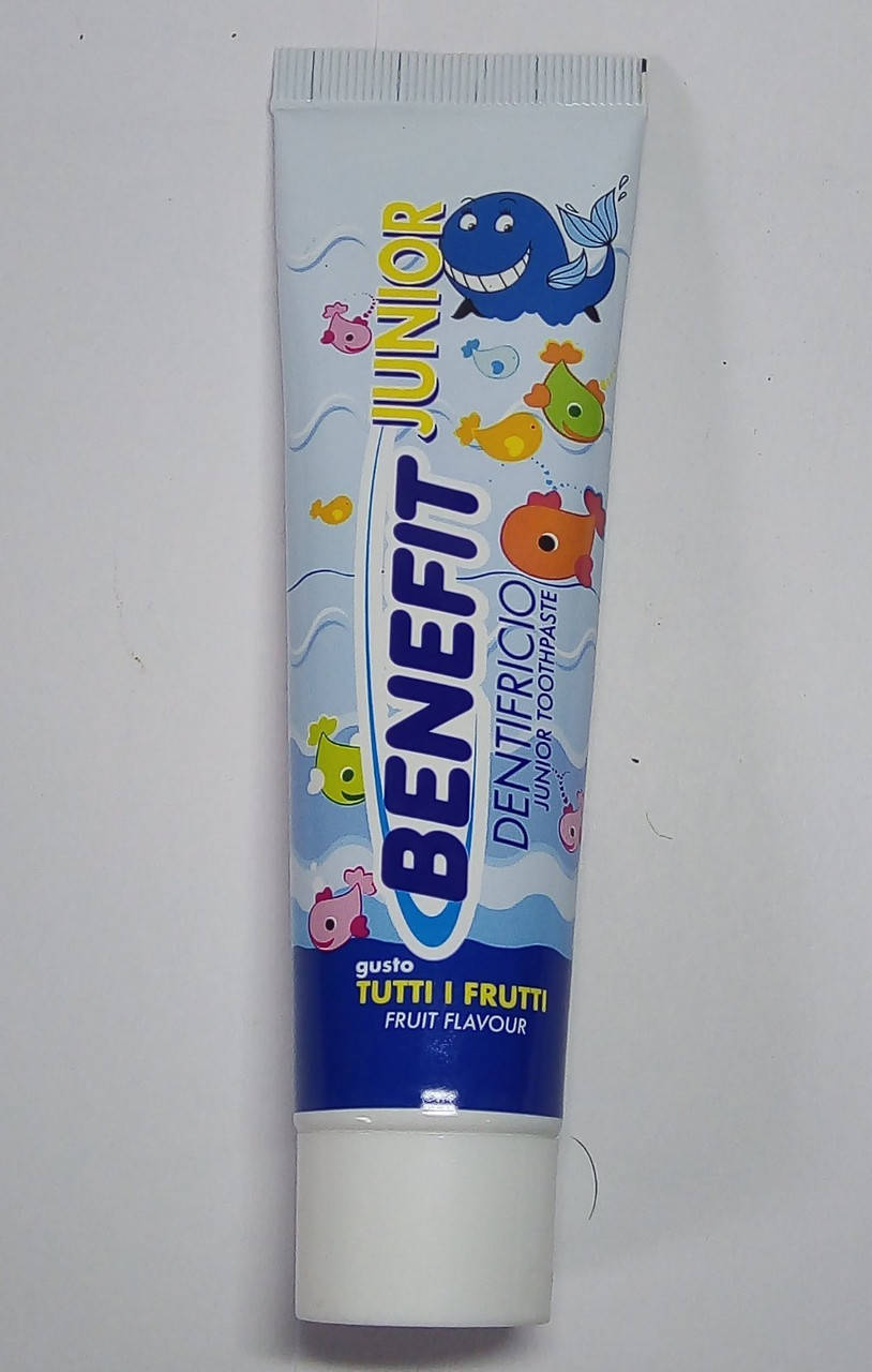 Детская зубная паста " Benefit " Dentifricio Junior 0 - 6 лет. С фруктовым вкусом. 50 мл.
Детская зубная паста " Benefit " Dentifricio Junior 0 - 6 лет. С фруктовым вкусом. 50 мл.