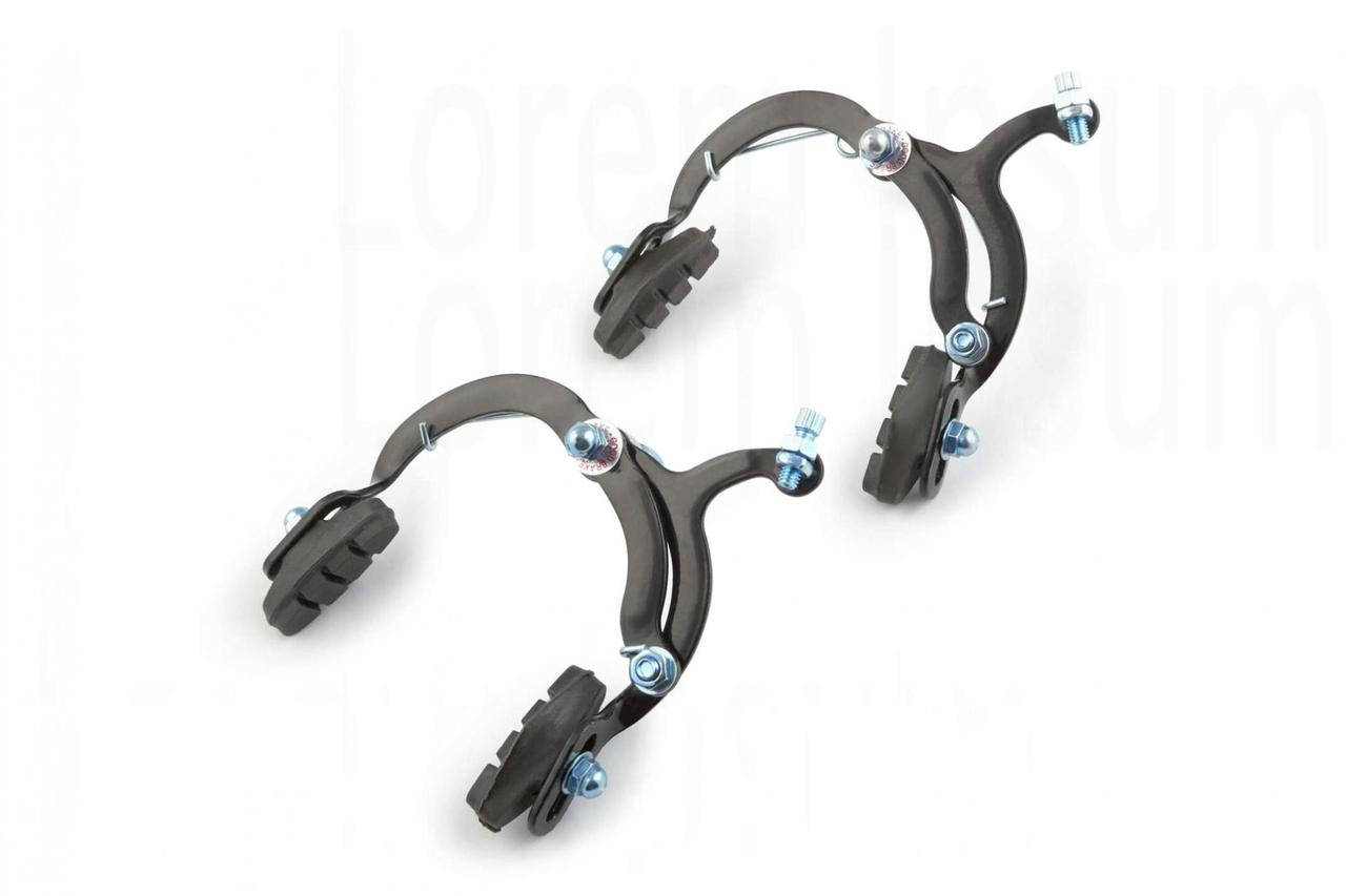 Тормоз велосипеда U-brake (черный) (комплект, перед + зад) (mod:2) DS 
Тормоз велосипеда U-brake (черный) (комплект, перед + зад) (mod:2) DS